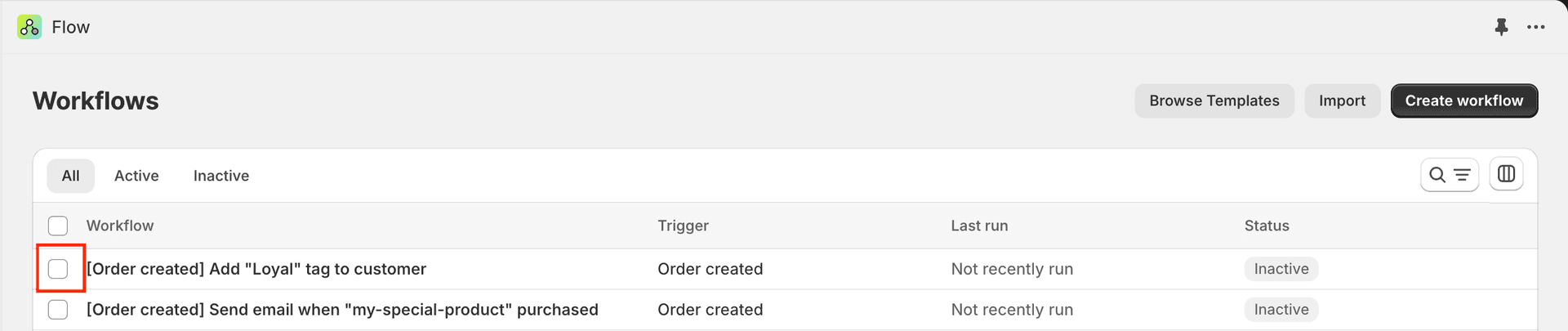 Workflow dashboard